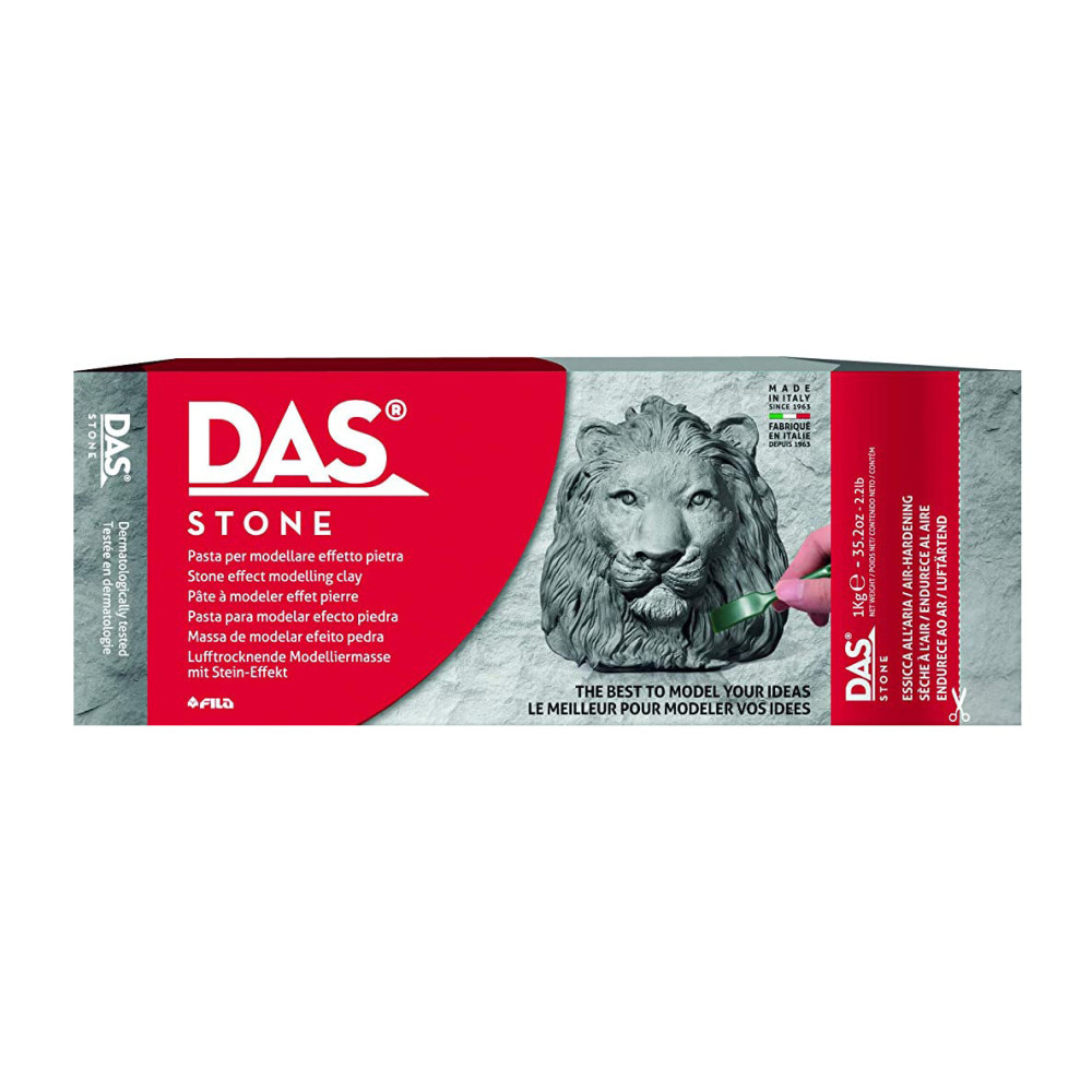 Masa modelarska Stone, efekt kamienia - DAS - szara, 1 kg