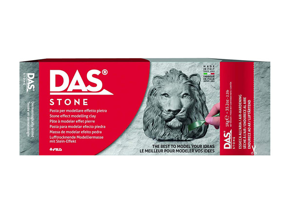 Masa modelarska Stone, efekt kamienia - DAS - szara, 1 kg