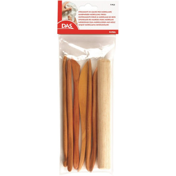 Hardwood modelling tools set - DAS - 7 pcs