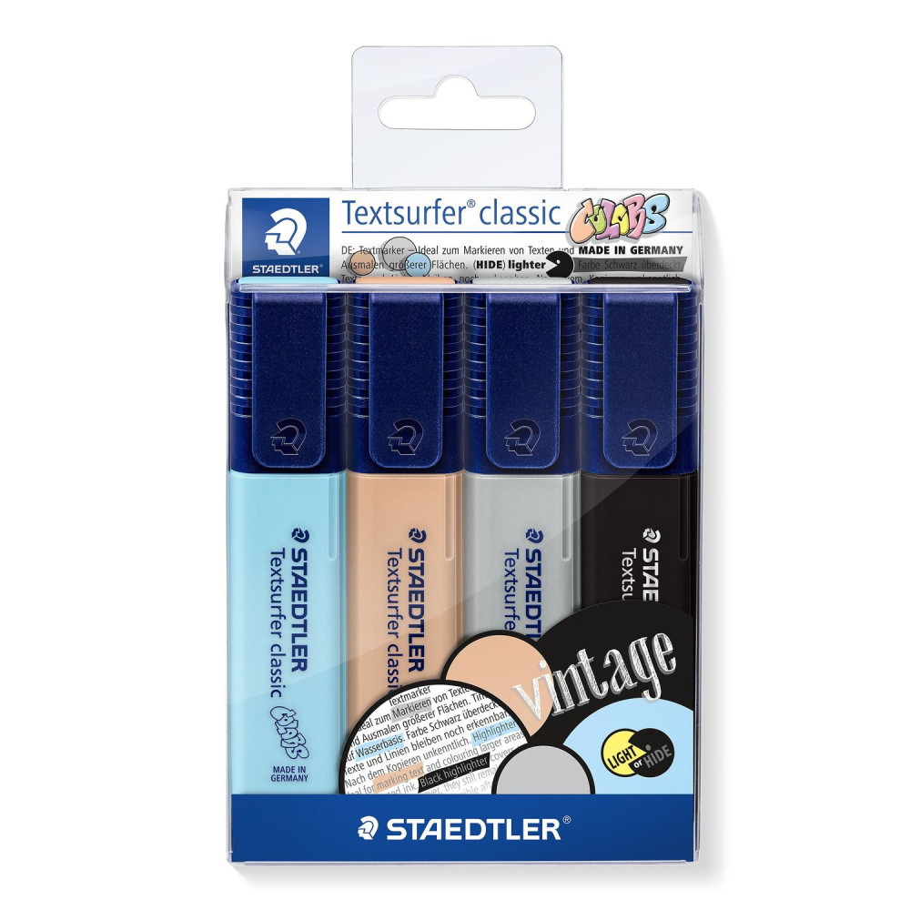 Set of Textsurfer Classic Vintage highlighters - Staedtler - 4 pcs