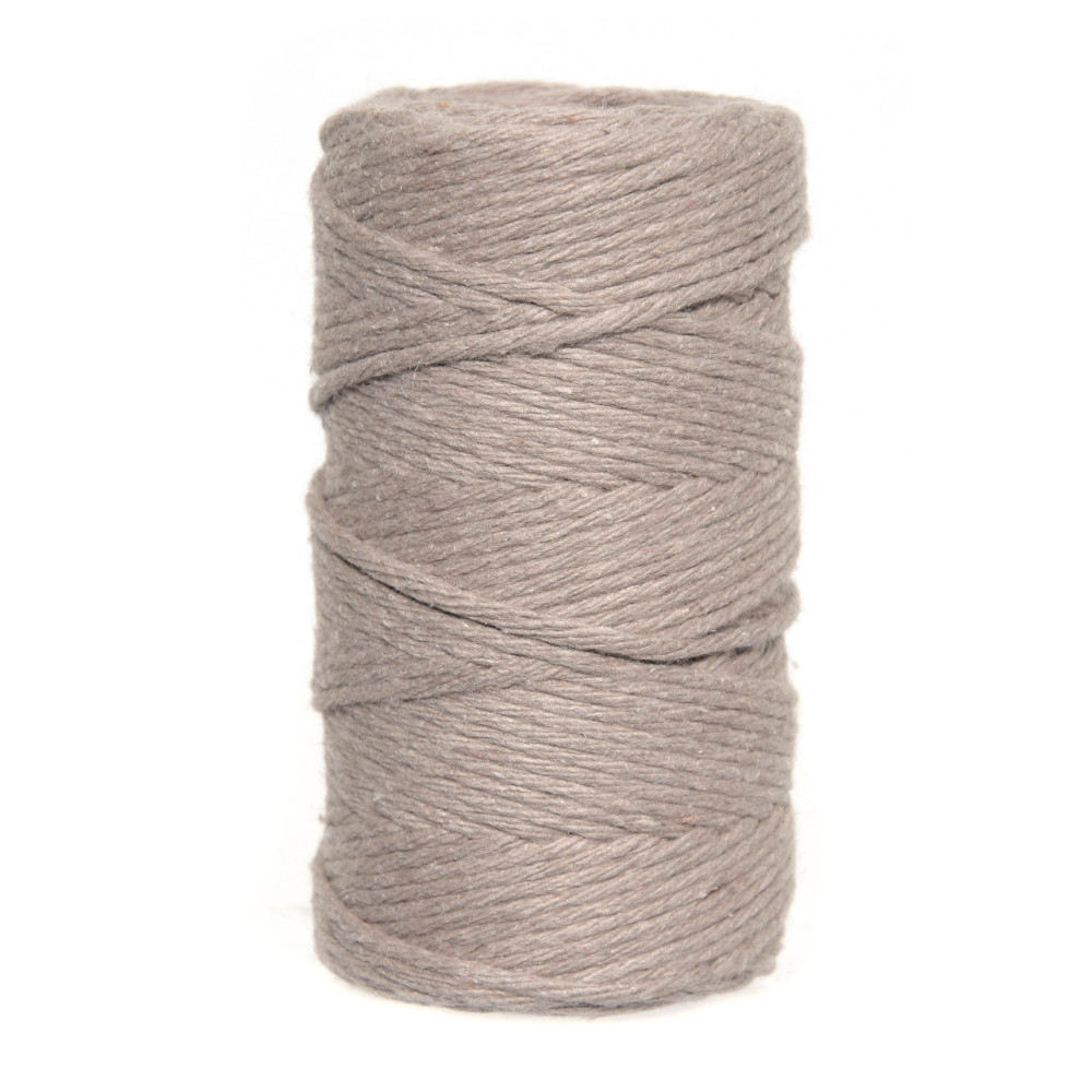 Sznurek bawełniany do makramy - beżowy, 2 mm, 60 m