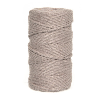 Sznurek bawełniany do makramy - beżowy, 2 mm, 60 m