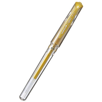 Gel pen Signo UM-153 - Uni - gold, 1 mm