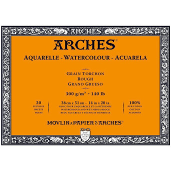 Watercolor paper, 36 x 51 - Archies - rough, 300 g, 20 sheets