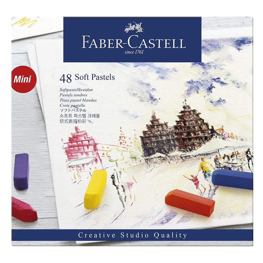 Zestaw pasteli suchych Mini Creative Studio - Faber-Castell - 48 kolorów