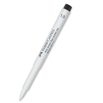 Pisak artystyczny Pitt Artist Pen - Faber-Castell - biały, 1,5 mm
