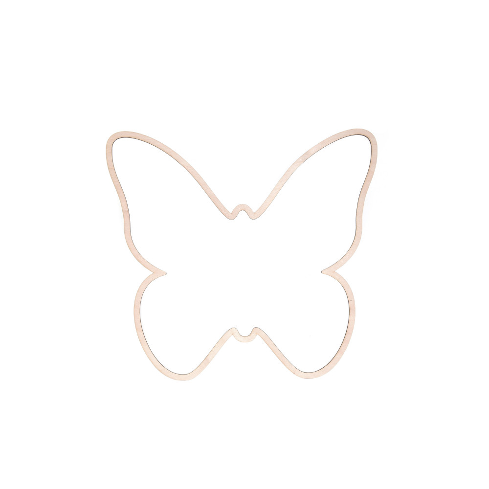 Wooden macrame base - Simply Crafting - butterfly, 12 cm