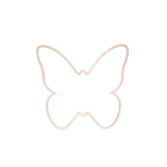 Drewniana obręcz do makramy - Simply Crafting - Motyl, 12 cm