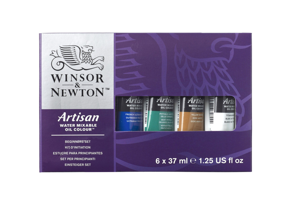 Zestaw farb olejnych w tubkach Artisan - Winsor&Newton - 6 kolorów x 37 ml