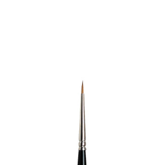 Kolinsky Sable brush, round, series 7 - Winsor & Newton - short handle, no. 00