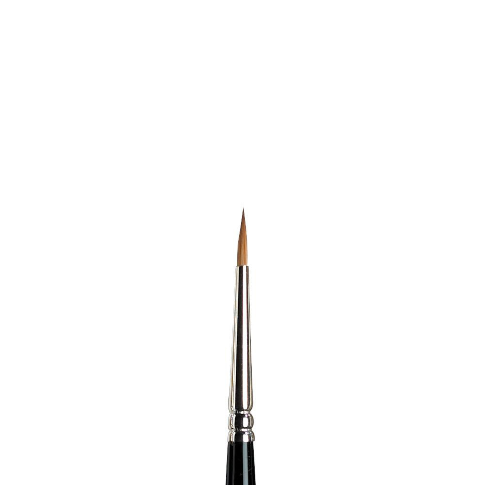 Kolinsky Sable brush, round, series 7 - Winsor & Newton - short handle, no. 1