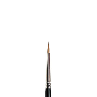 Kolinsky Sable brush, round, series 7 - Winsor & Newton - short handle, no. 1