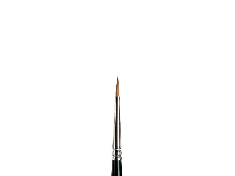 Kolinsky Sable brush, round, series 7 - Winsor & Newton - short handle, no. 1