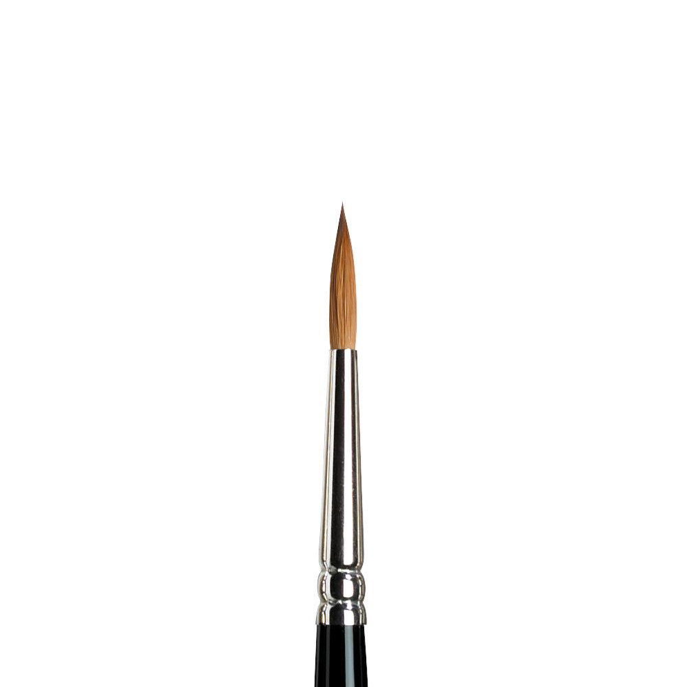 Kolinsky Sable brush, round, series 7 - Winsor & Newton - short handle, no. 4