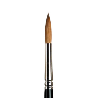 Kolinsky Sable brush, round, series 7 - Winsor & Newton - short handle, no. 7
