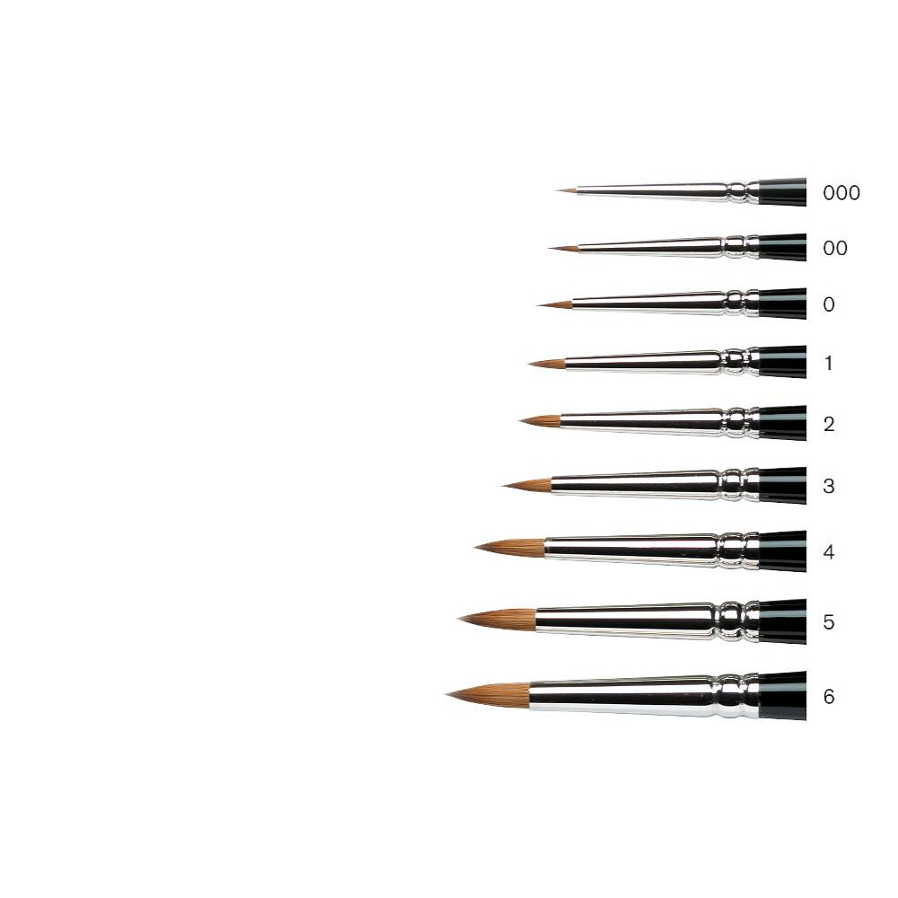 Pędzel do akwareli Kolinsky Sable Miniature, seria 7 - Winsor & Newton - krótka rączka, nr 5