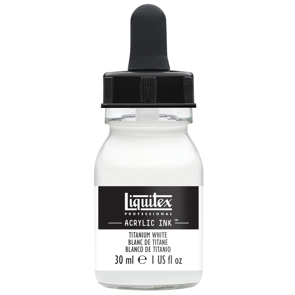 Professional Acrylic ink - Liquitex - Titanium White, 30 ml