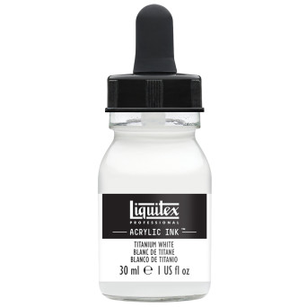 Tusz akrylowy - Liquitex - Titanium White, 30 ml