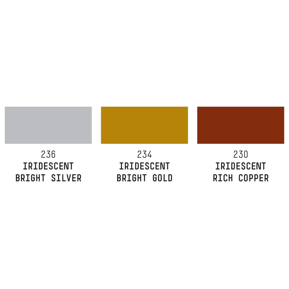 Set of Professional Acrylic inks - Liquitex - Iridescent, 3 colors x 30 ml