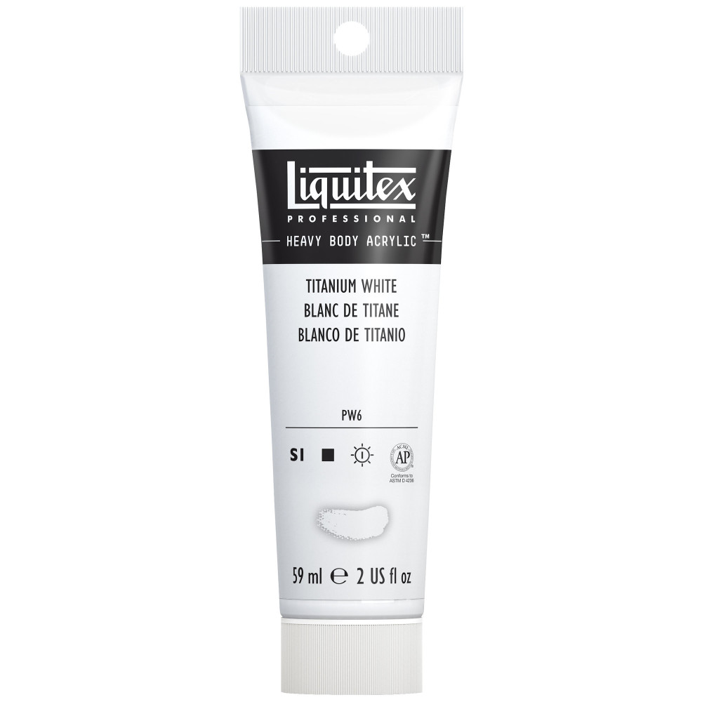Acrylic Heavy Body paint - Liquitex - Titanium White, 59 ml