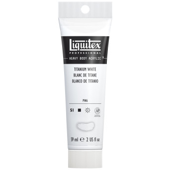 Farba akrylowa Heavy Body - Liquitex - Titanium White, 59 ml