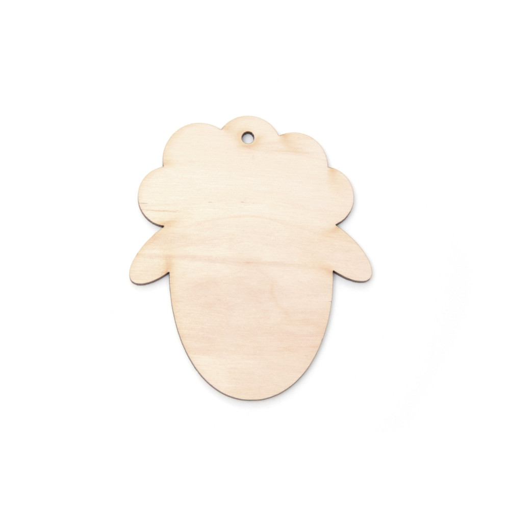 Drewniana zawieszka - Simply Crafting - baranek, 7,5 cm