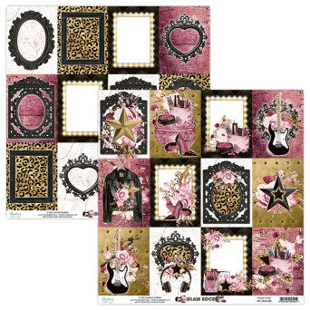 Scrapbooking paper 30 x 30 cm - Mintay - Glam Rock 06