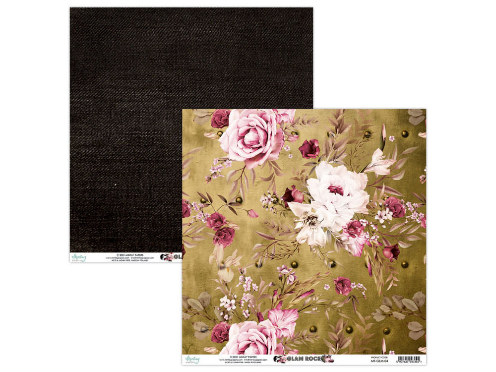 Scrapbooking paper 30 x 30 cm - Mintay - Glam Rock 04