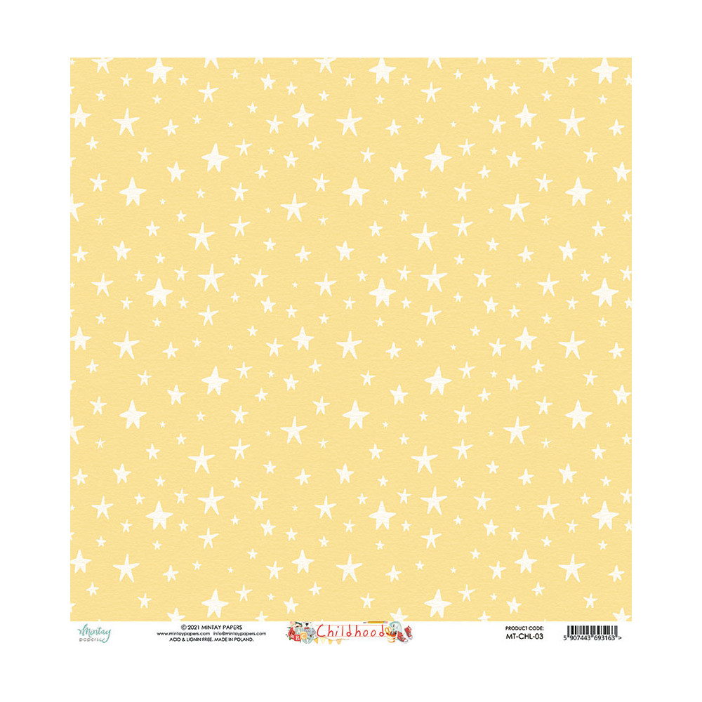 Papier do scrapbookingu 30 x 30 cm - Mintay - Childhood 03