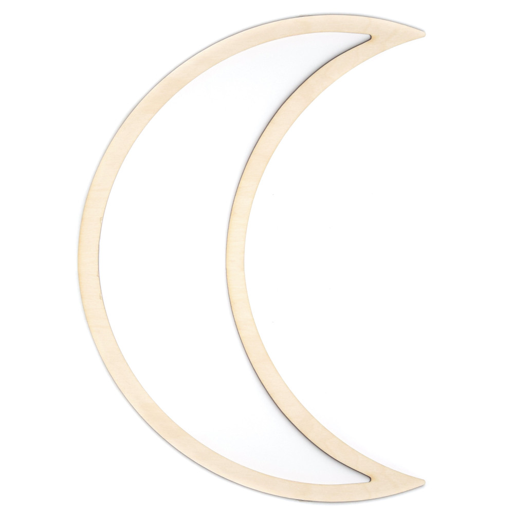 Wooden macrame base - Simply Crafting - moon, 48 cm