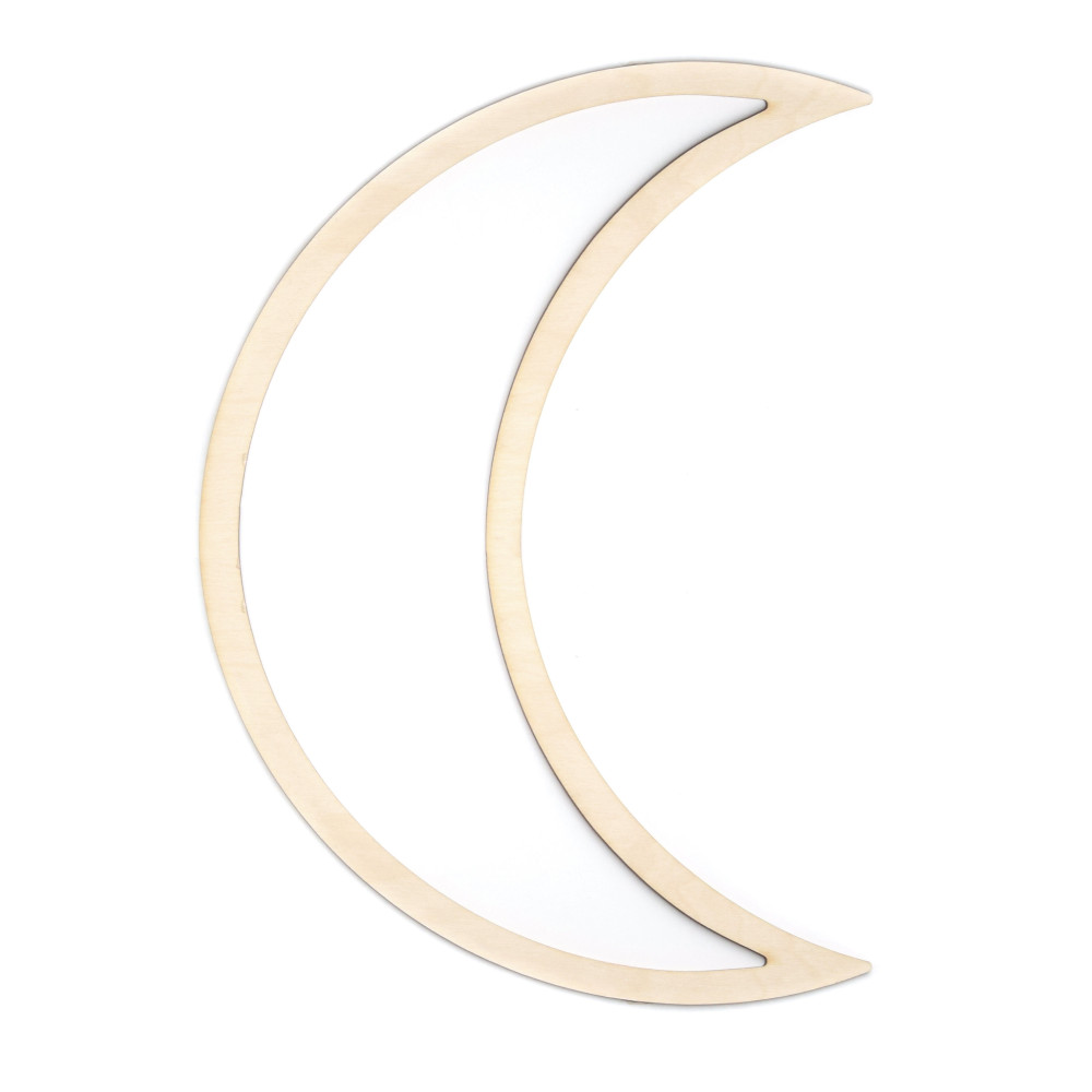 Wooden macrame base - Simply Crafting - moon, 42 cm