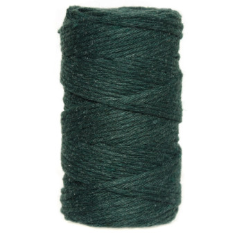 Sznurek bawełniany do makramy - zielony, 2 mm, 60 m