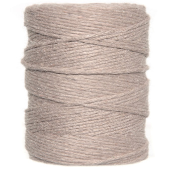 Cotton cord for macrames - beige, 2 mm, 300 m