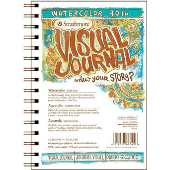 Blok do akwareli Visual Journal - Strathmore - 190 g, 14 x 20 cm, 34 arkusze