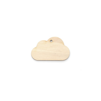 Drewniana zawieszka - Simply Crafting - chmurka, 3 cm