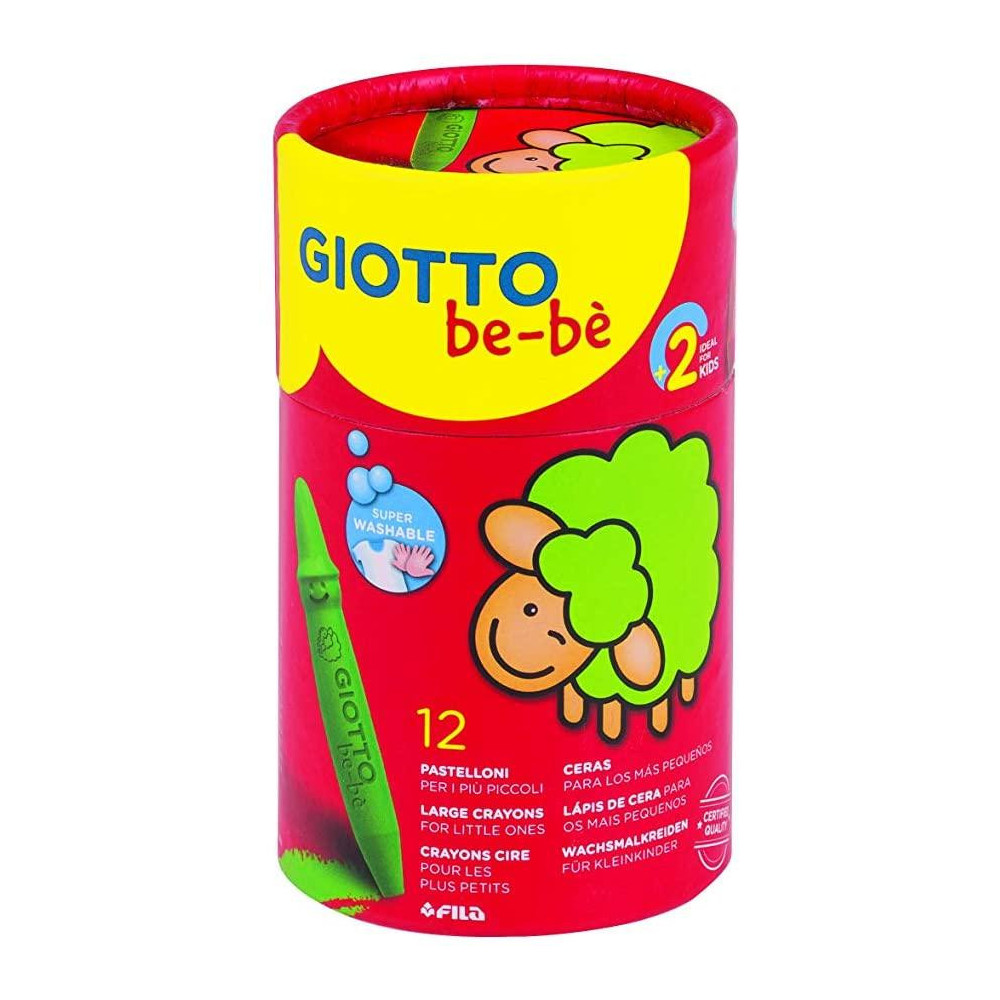 Grube kredki świecowe dla dzieci - Giotto bebe - 12 szt.