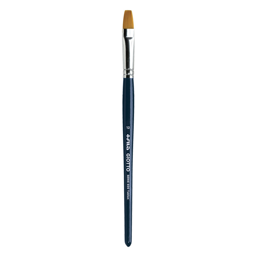 Flat, synthetic Art brush, series 600 - Giotto - no. 12