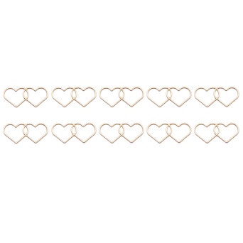 Ozdoby tekturowe, scrapki - Simply Crafting - dwa serduszka, 10 szt.