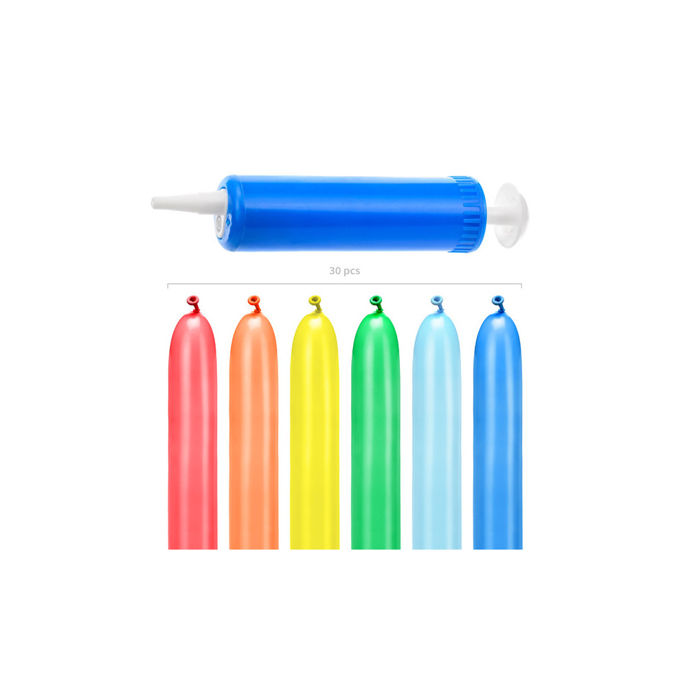 Set od modelling balloons - colorful, 130 cm, 30 szt.