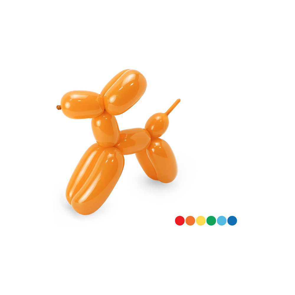 Set od modelling balloons - colorful, 130 cm, 30 szt.