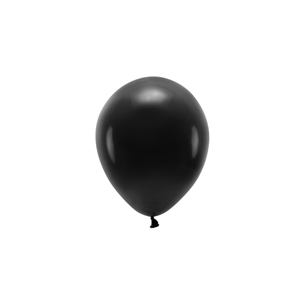 Latex Eco Pastel Balloons - black, 26 cm, 100 pcs