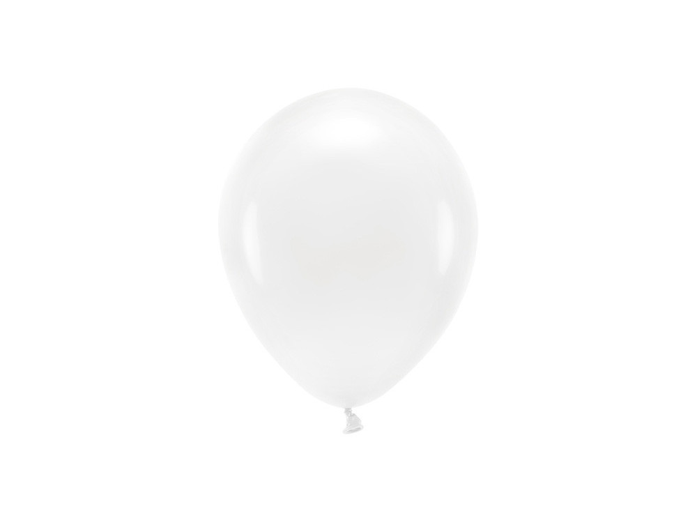 Latex Eco Pastel Balloons - white, 26 cm, 100 pcs