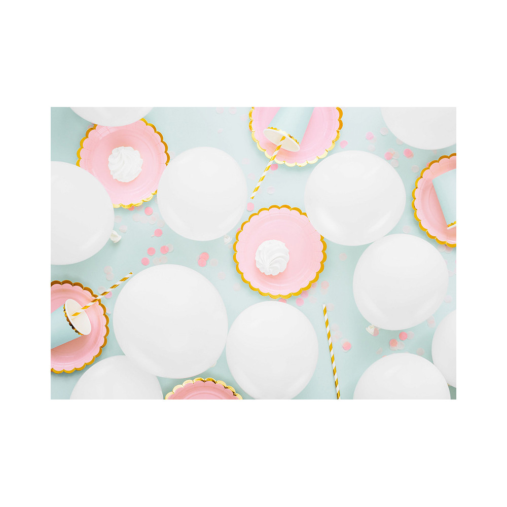 Latex Eco Pastel Balloons - white, 26 cm, 100 pcs