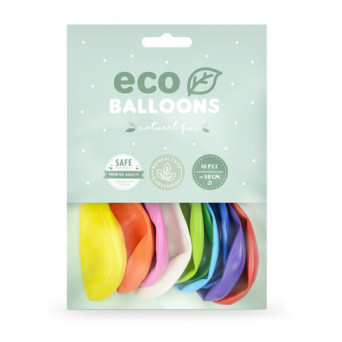 Balony lateksowe Eco Pastel - kolorowe, 26 cm, 100 szt.