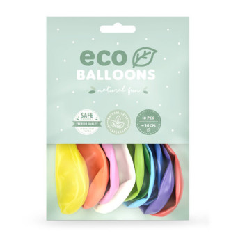 Balony lateksowe Eco Metallic - kolorowe, 26 cm, 100 szt.