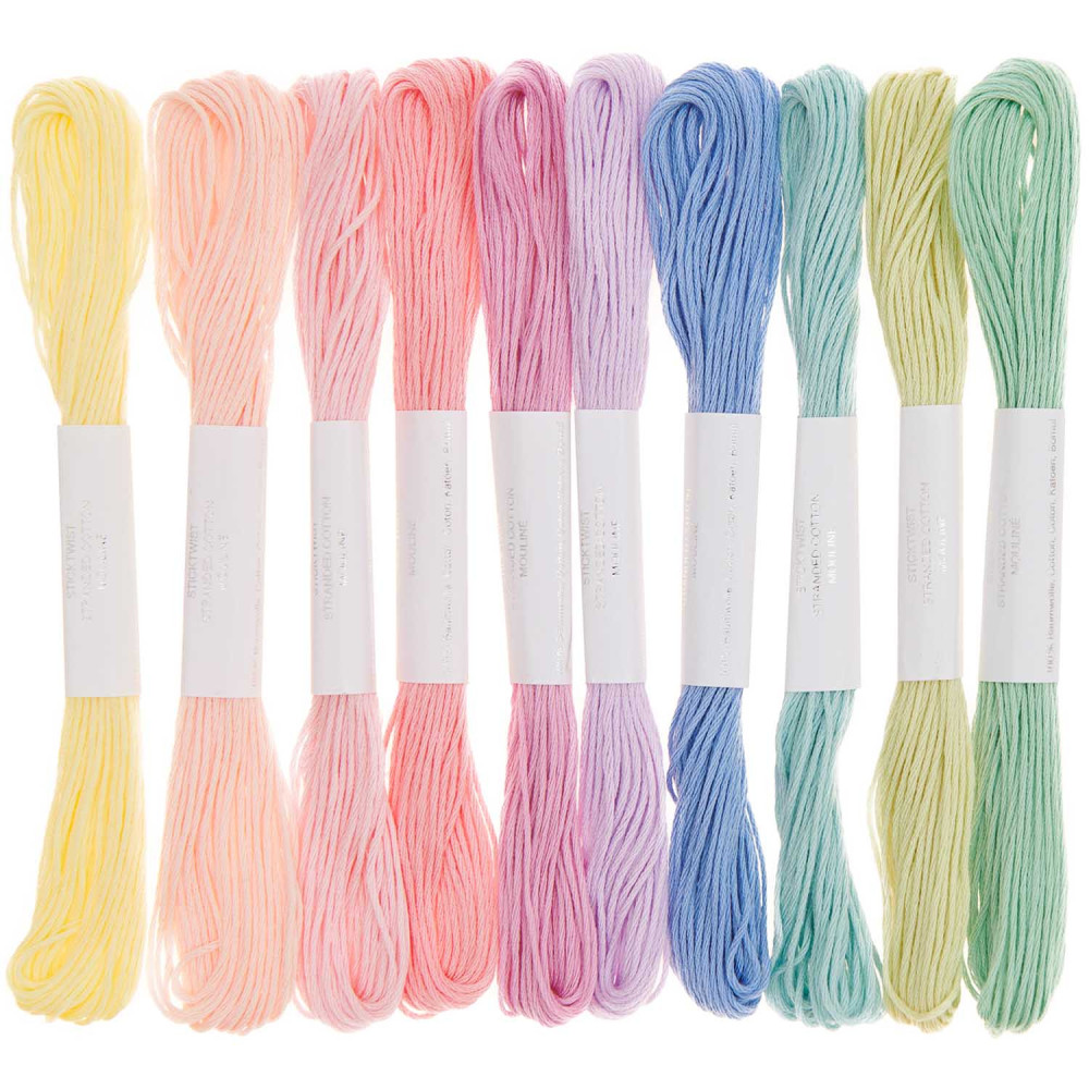 Set of stranded cotton Multicolor Ice Cream - Rico Design - 10 pcs