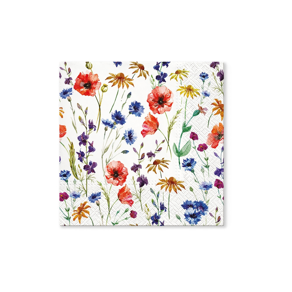 Decorative napkins - Paw - Field Flowers, 20 pcs