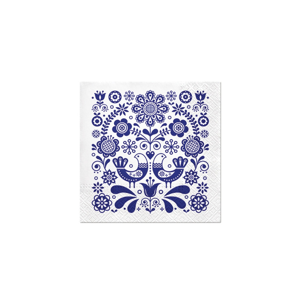 Serwetki ozdobne - Paw - Folk Stamp, 20 szt.