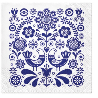 Decorative napkins - Paw - Folk Stamp, 20 pcs