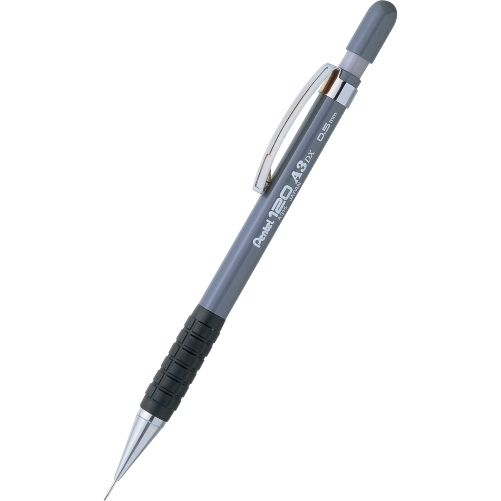 Ołówek automatyczny 120 A3 DX - Pentel - szary, 0,5 mm